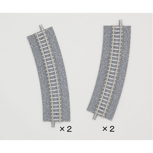 Tomix N Easement Wide PC Curve Track 12-1/2" Radius, 22.5°