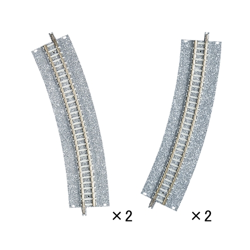 Tomix N Easement Wide PC Curve Track 15-3/8" Radius, 22.5°