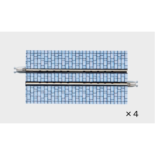 Tomix N Pavement Tram Straight Track 2-3/4" 70mm (4)