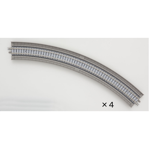 Tomix N Overhead Viaduct Curve Track 13-15/16" Radius, 45°(4)