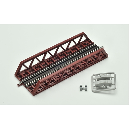 Tomix N Pony Truss Iron Bridge Red