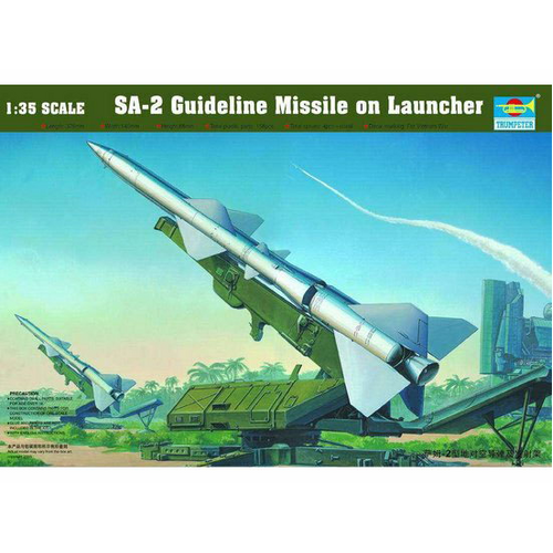 Trumpeter 1/35 Sam-2 Missile with Launcher Cabin Plastic Model Kit [00206]