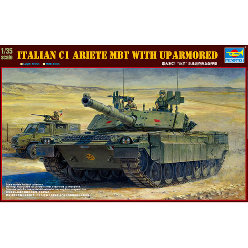 Trumpeter 1/35 Italian C1 Ariete MBT with uparmored