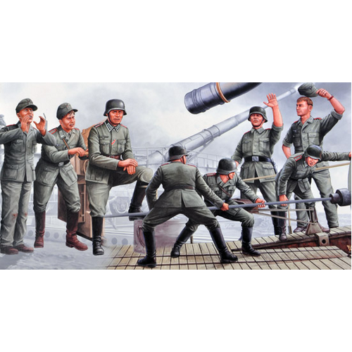 Trumpeter 1/35 280mm K5 (E) Leopold German Railroad Gun Crew