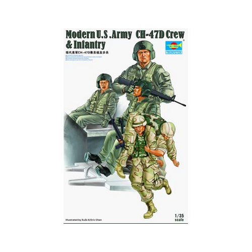 Trumpeter 1/35 Modern U.S. Army CH-47D Crew & Infantry