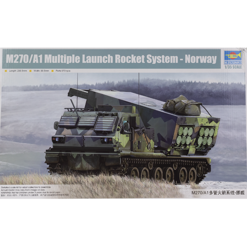 Trumpeter 1/35 M270/A1 Multiple Launch Rocket System - Norway Plastic Model Kit