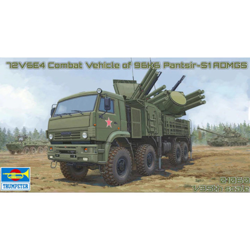 Trumpeter 1/35 Russian 72V6E4 Combat Vehicle of 96K6 Pantsir -S1 ADMGS Plastic Model Kit