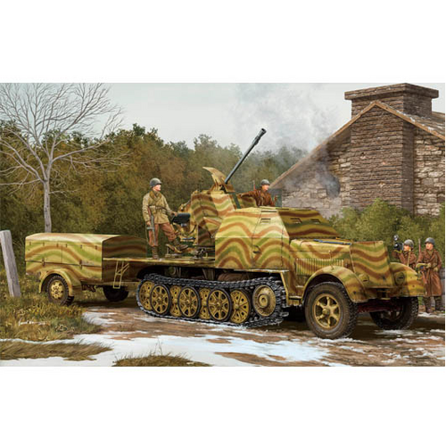 Trumpeter 1/35 German 3.7cm Flak 43 auf Selbstfahrlafette (Sd.Kfz.7/2)