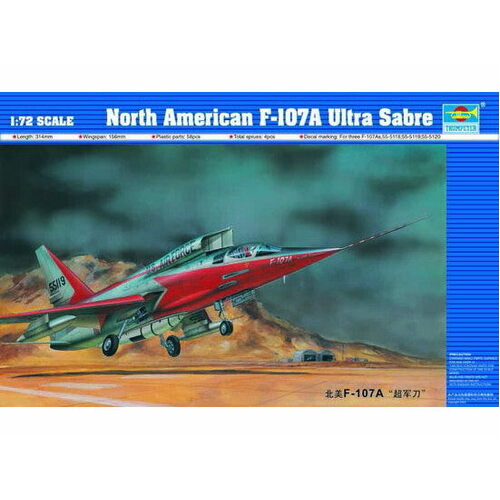 Trumpeter 1/72 North American F-107A Ultra sabre