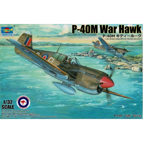 Trumpeter 1/32 P-40M War Hawk *AUST DECALS*Plastic Model Kit