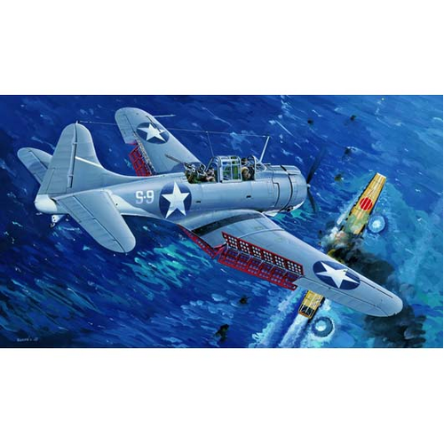 Trumpeter 1/32 U.S. Navy SBD-3 “Dauntless” Midway Plastic Model Kit [02244]