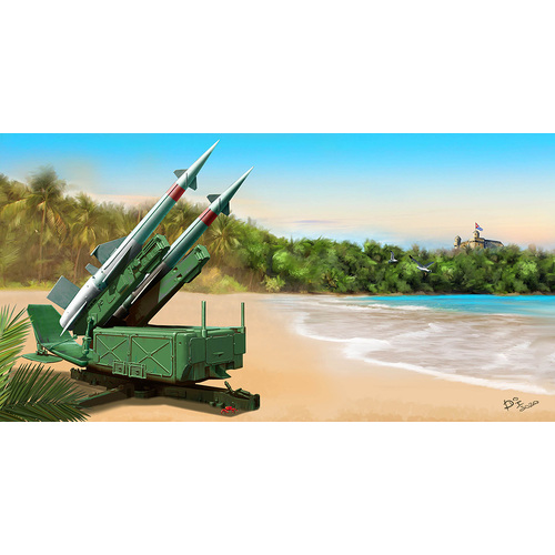 Trumpeter 1/35 Soviet 5P71 Launcher with 5V27 Missile Pechora (SA-3B Goa) Plastic Model Kit