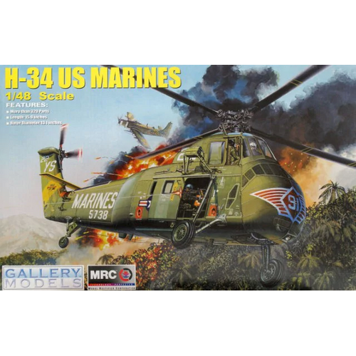 Trumpeter 1/48 H-34 US MARINES - Re-Edition Plastic Model Kit [02881]