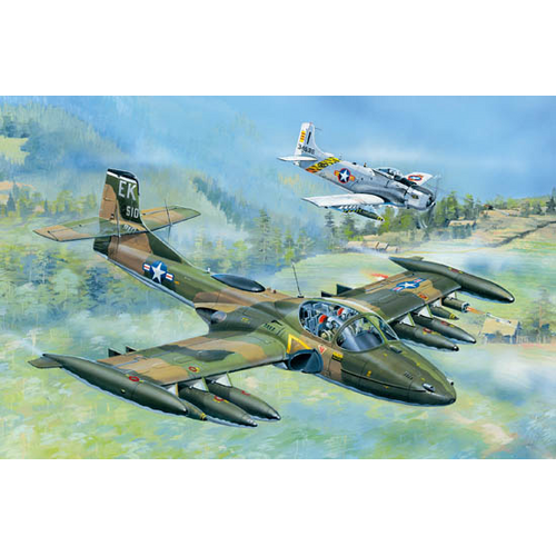 Trumpeter 1/48 US A-37A Dragonfly Light Ground-Attack Aircraft