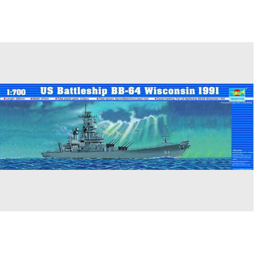 Trumpeter 1/700 U.S. Battleship BB-64 Wisconson 1991