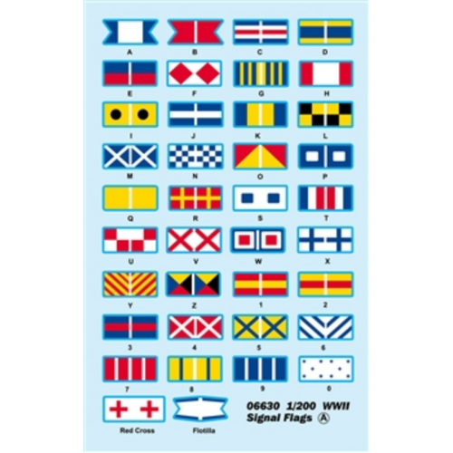 Trumpeter 1/200 1/200 WWII Signal Flags