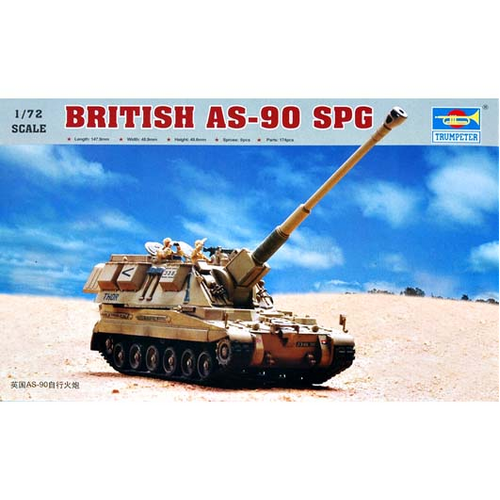 Trumpeter 1/72 British AS-90 self-propelled howitzer