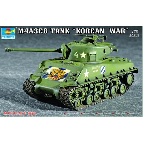 Trumpeter 1/72 M4A3E8 Tank (T80 Track)