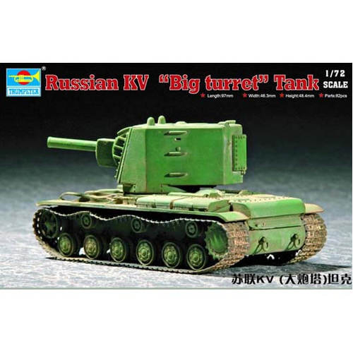 Trumpeter 1/72 Soviet KV “Big turret” tank