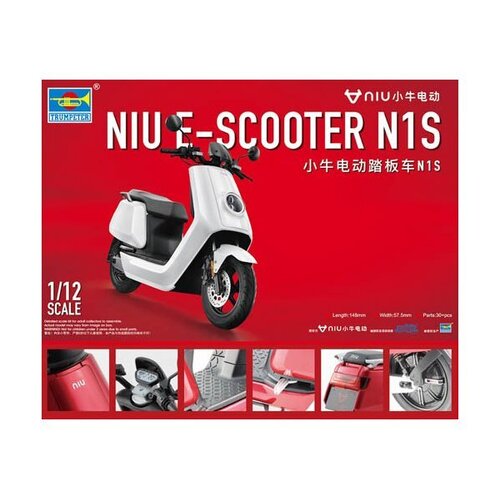 Trumpeter 1/12 NIU E-SCOOTER N1S - pre-painted Plastic Model Kit