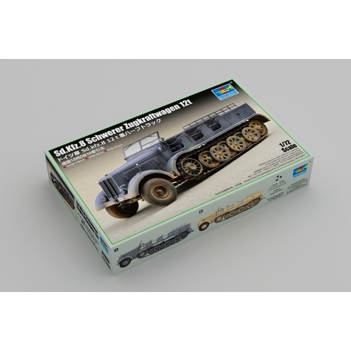 Trumpeter 1/72 Sd.Kfz.8 Schwerer Zugkraftwagen 12t Plastic Model Kit