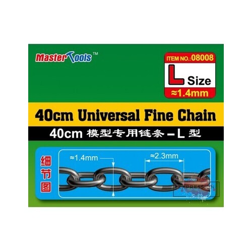 Trumpeter 40CM Universal Fine Chain L Size 1.4mmX2.3mm Modelling Tool