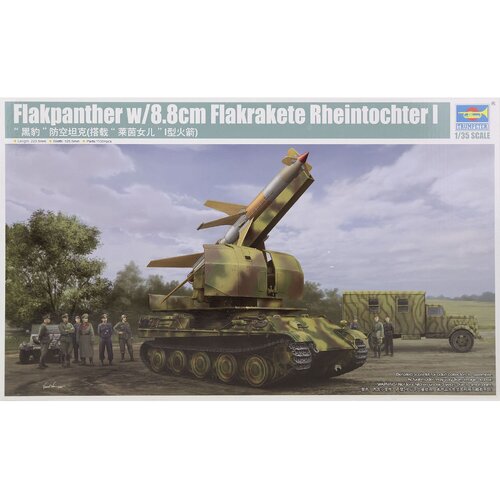 Trumpeter 1/35 Flakpanther w/8.8cm Flakrakete Rheintochter I Plastic Model Kit