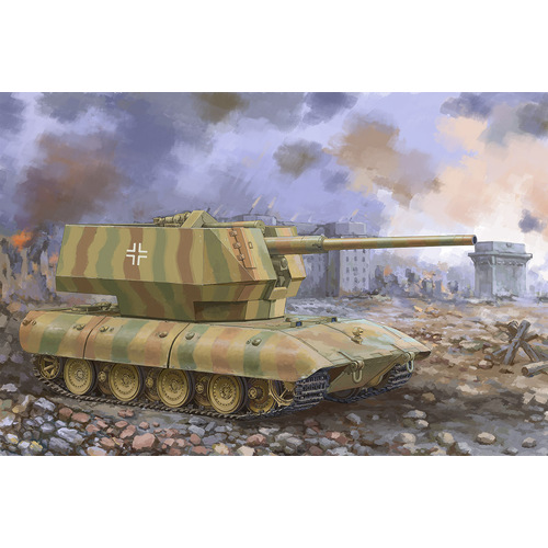 Trumpeter 1/35 E-100 Flakpanzer w/12.8cm Flak 40 Plastic Model Kit [09585]