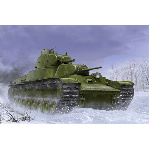 Trumpeter 1/35 Soviet T-100 Heavy Tank Plastic Model Kit [09590]