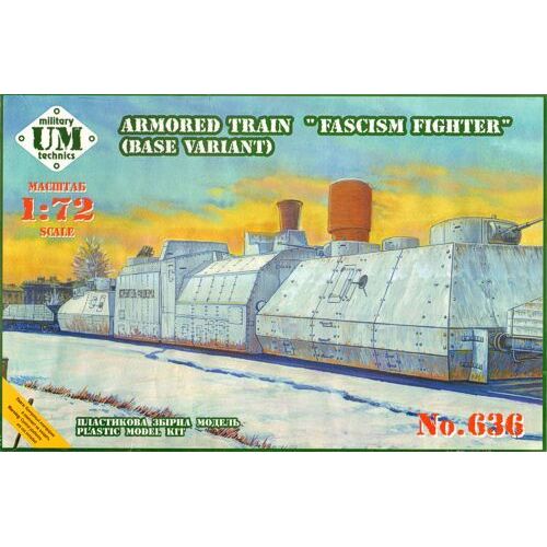 UM-MT 1/72 ARMORED TRAIN "fascism fighter" (base variant" ) Plastic Model Kit