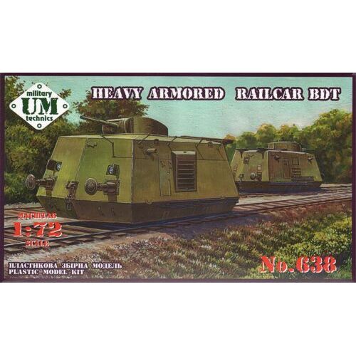 UM-MT 1/72 BDT - Heavy Armored Railcar Plastic Model Kit