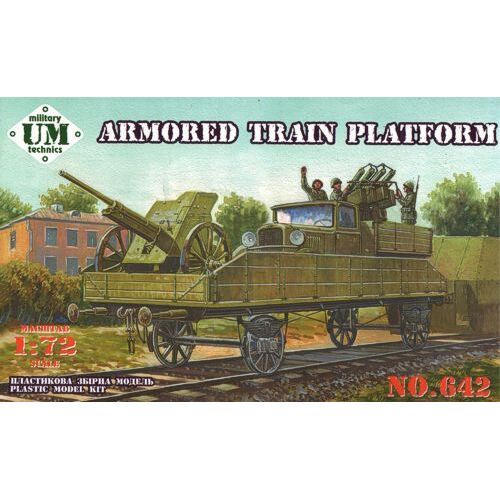 UM-MT 1/72 ARMORED TRAIN PLATFORM Plastic Model Kit