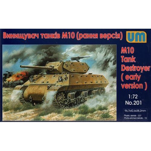 Unimodels 1/72 M10 Tank destroyer (early version) Plastic Model Kit