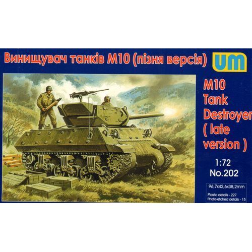 Unimodels 1/72 M10 Tank Destroyer (late version) Plastic Model Kit