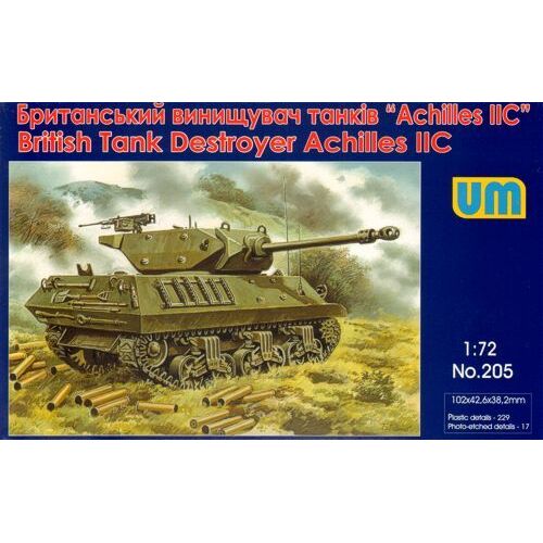 Unimodels 1/72 British Tank Destroyer Achilles IIC Plastic Model Kit