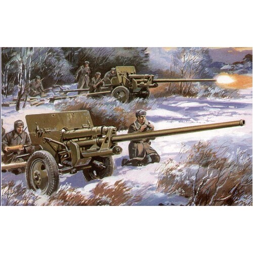 Unimodels 1/72 ZIS-2 - 57mm soviet gun (ex SKIF ) Plastic Model Kit