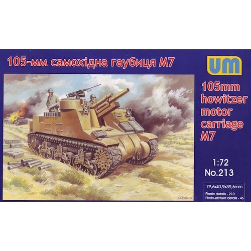 Unimodels 1/72 105-mm M7 gun motor carriage "Priest" Plastic Model Kit