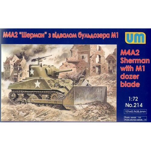 Unimodels 1/72 Tank M4?2 with M1 Dozer Blade Plastic Model Kit