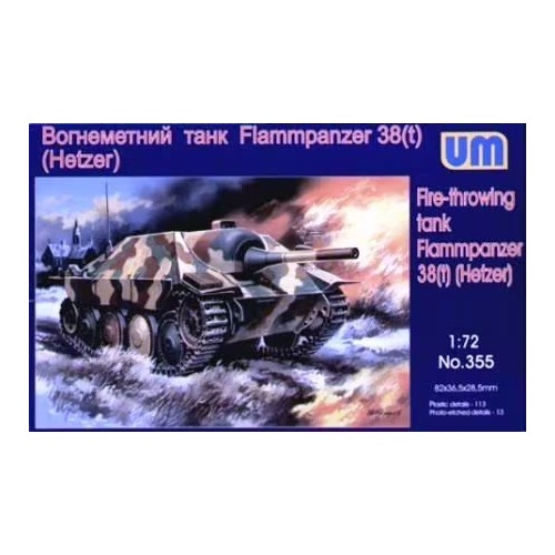 Unimodels 1/72 Flammpanzer 38 (Hetzer) Plastic Model Kit