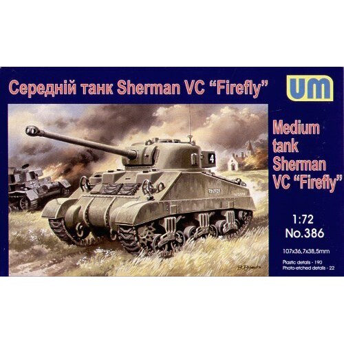 Unimodels 1/72 MEDIUM TANK SHERMAN "FIREFLY" Plastic Model Kit