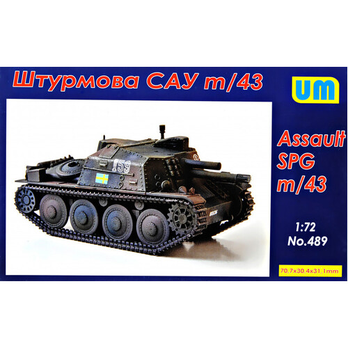 Unimodels 1/72 m/43 Assault SPG Plastic Model Kit