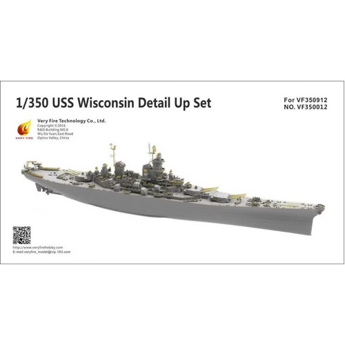 Very Fire 1/350 USS Wisconsin Detail Up Set (For Very Fire VF350912)