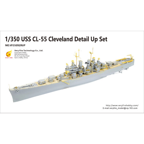 Very Fire 1/350 USS Cleveland cruiser over-modified (adapted to VF350920)