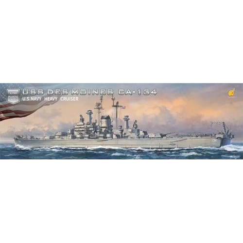 Very Fire 1/700 USS DES MOINES OA-134 U.S. NAVY HEAVY CRUISER Plastic Model Kit