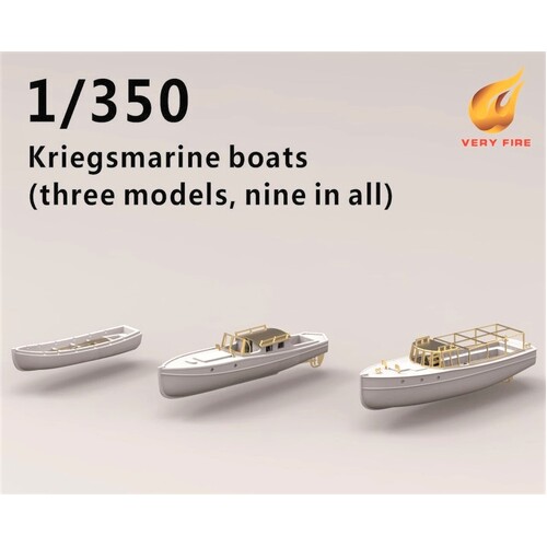 Very Fire 1/350 DKM Boats (3 types, 9 boats)