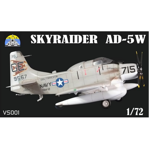 Skale Wings 1/72 Skyraider AD-5W Plastic Model Kit