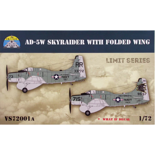 Skale Wings 1/72 Skyraider w/ Folded Wing (Limited Edition) Plastic Model Kit