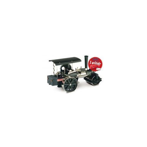 Wilesco D 398 Steam Roller black/nickel with RC Control