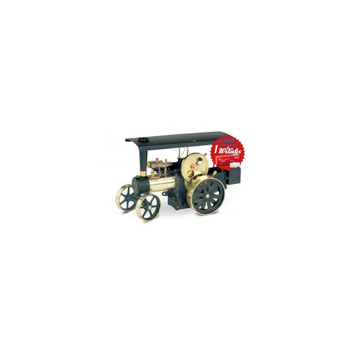 Wilesco D 496 Steam Traction Engine black/brass, with RC control