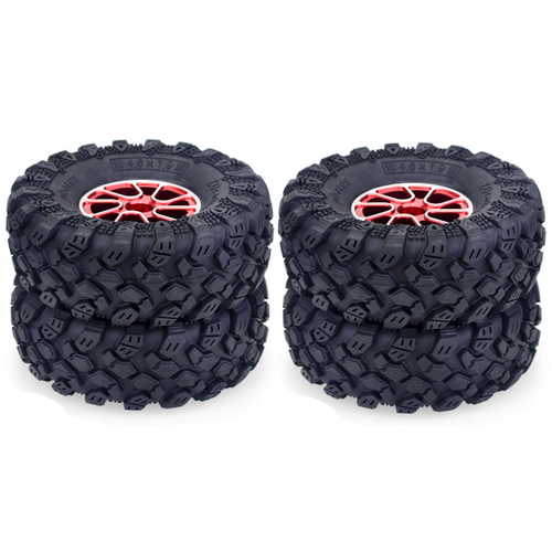 ZD Racing Pirates 1.9inch 1/10 Crawler car Tires Red